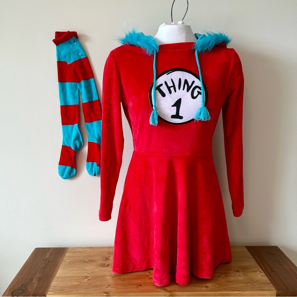 Dr. Seuss Red and Blue Thing 1 Costume